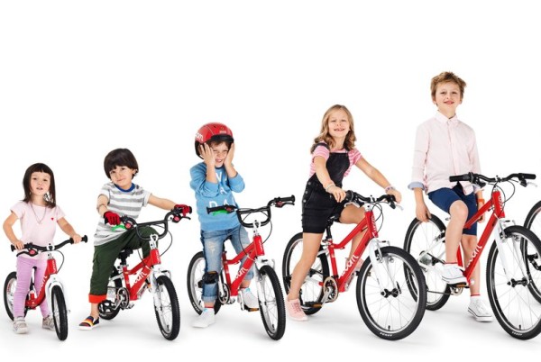 MiRa Mitwachsendes Rad in verschiedenen Größen mit Kindern von Kleinkind bis Volkschulalter 
